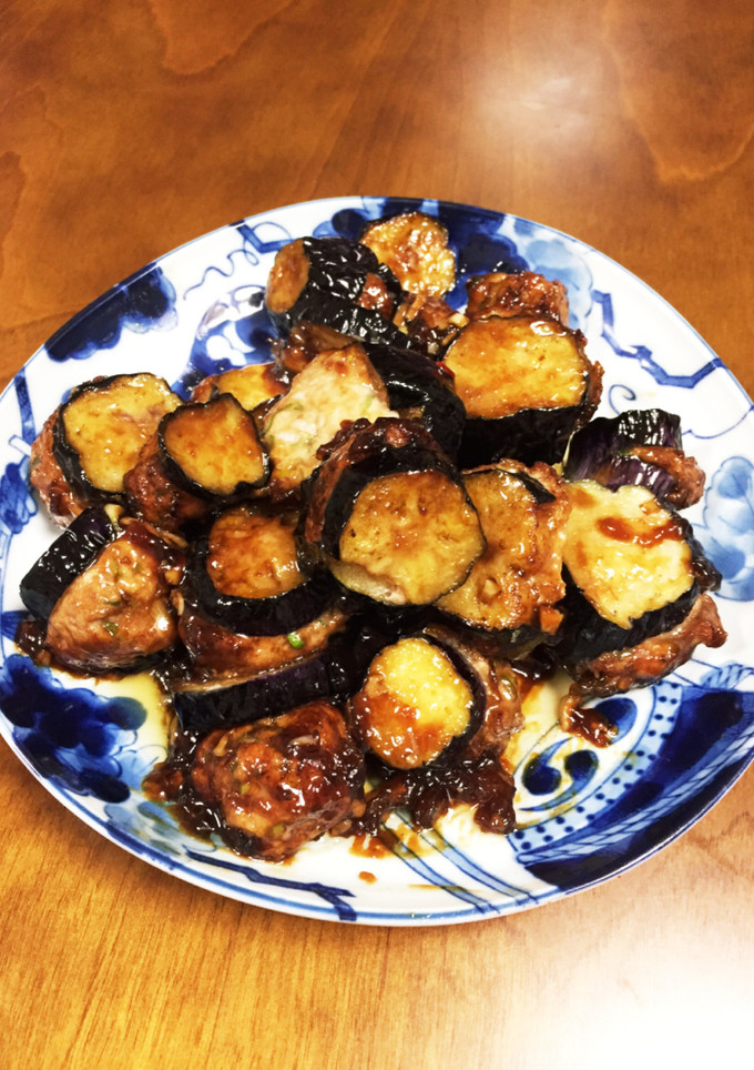 中華風ナスのひき肉はさみ揚げ-レシピのメイン写真