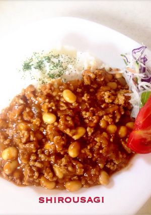 フライパンで簡単、時短。うちの豆カレー！-レシピのメイン写真