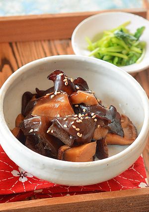 生キクラゲとしいたけの炒め煮♪-レシピのメイン写真