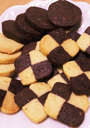 簡単生地で簡単ツートンクッキー！-レシピのメイン写真