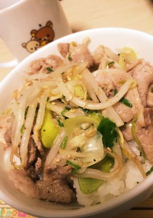 低コスト！絶品ネギ塩豚丼♪-レシピのメイン写真