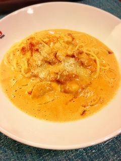 濃厚!エビとトマトクリームソースのパスタ-レシピのメイン写真