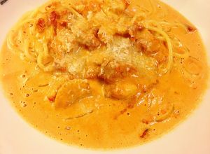 濃厚！エビとトマトクリームソースのパスタ-レシピのメイン写真