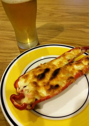 NZ産ロングスイートペッパーのチーズ焼き-レシピのメイン写真