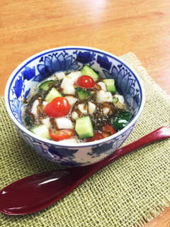 簡単!さっぱりもずく野菜-レシピのメイン写真
