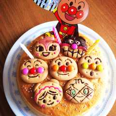 รูปของ 簡単♪アンパンマンキャラケーキ