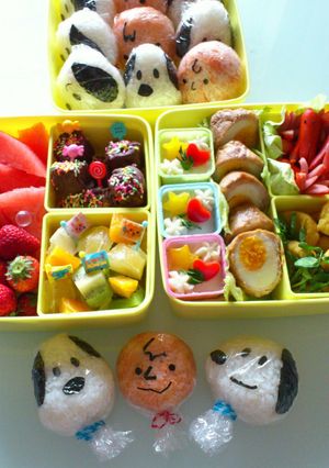 運動会 キャラ弁 スヌーピー-レシピのメイン写真