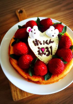 ゆるくまバースデーケーキ-レシピのメイン写真