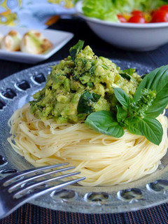10分以内♡アボカドバジルの冷製パスタ!-レシピのメイン写真