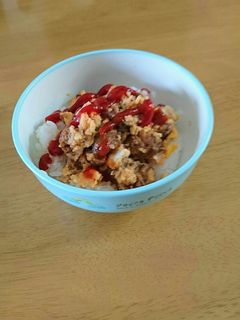 忙しい朝に☆ミートボール丼-レシピのメイン写真