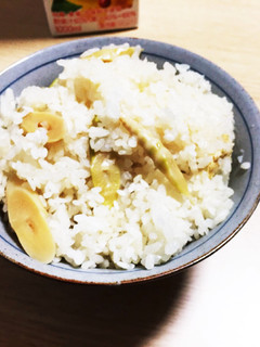 姫たけのこ(細竹)のたけのこご飯-レシピのメイン写真