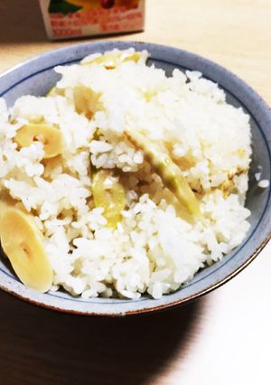 姫たけのこ（細竹）のたけのこご飯-レシピのメイン写真