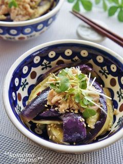 レンジであと一品◆茄子とツナの中華和え◆-レシピのメイン写真
