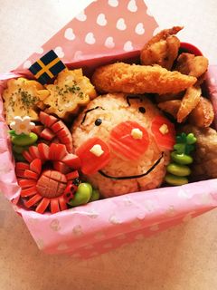 アンパンマン爆弾おにぎり キャラ弁-レシピのメイン写真