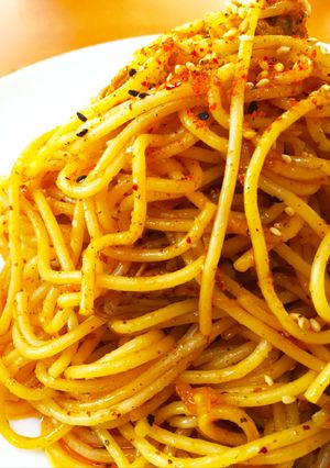 花椒香る手作りラー油の中華風パスタ-レシピのメイン写真