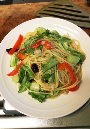 【テキトー】簡単☆彩野菜のペペロンチーノ-レシピのメイン写真