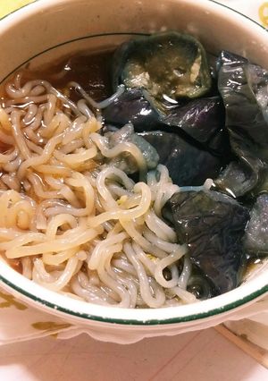 色がきれいなすのあげびたしwith糸こん-レシピのメイン写真