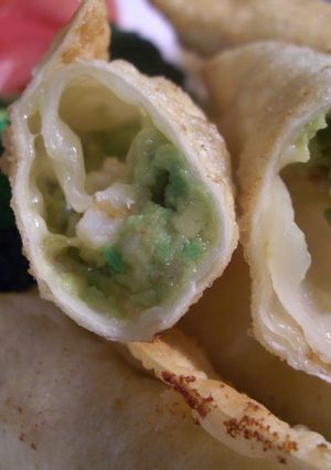 エビとアボカドの巻き巻き揚げ♪-レシピのメイン写真