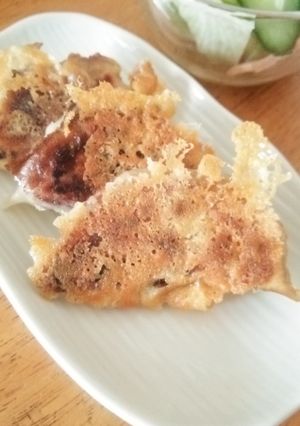 昨日のぎょうざのカリカリチーズ焼-レシピのメイン写真