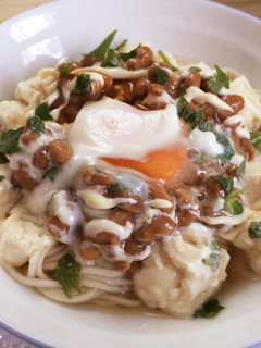 豆腐納豆ぶっかけそうめん-レシピのメイン写真