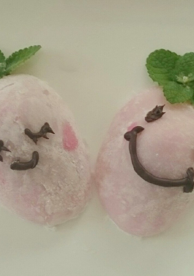 かわいい いちご大福 大ちゃん福ちゃん-レシピのメイン写真