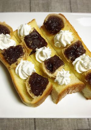 最中で♪ あんバター☆ 小倉トースト-レシピのメイン写真