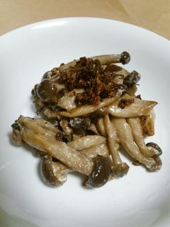 シメジのクリームチーズ炒め(栄養強化型)-レシピのメイン写真