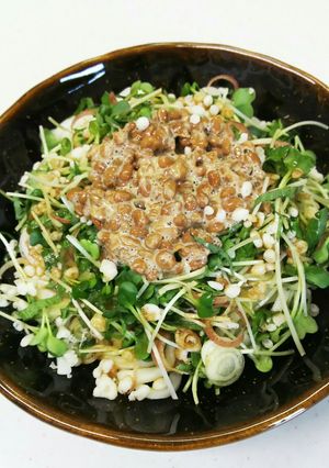 たっぷり五味薬味☆納豆ぶっかけうどん-レシピのメイン写真