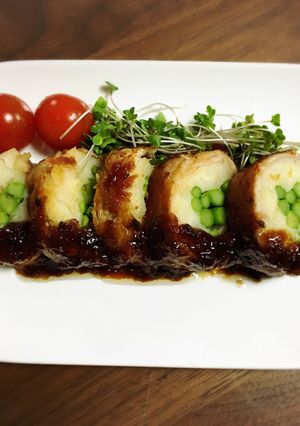 市販ドレで簡単味付け！ 豚肉の野菜ロール-レシピのメイン写真
