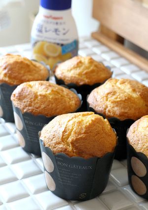 塩レモン使用☆混ぜて焼くだけ簡単マフィン-レシピのメイン写真