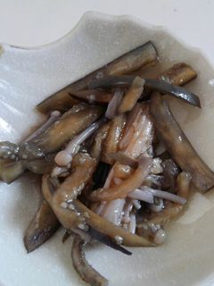 簡単おつまみ なすときのこの和え物-レシピのメイン写真