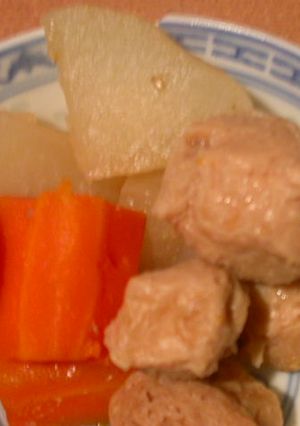 大豆肉でヘルシー煮物２（ゴマ味版）-レシピのメイン写真