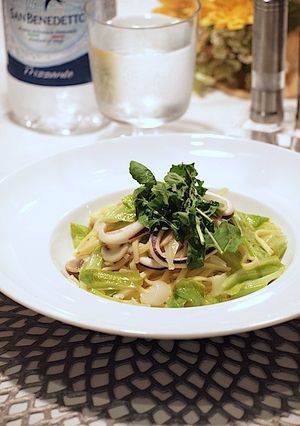 イカと春キャベツの塩レモンパスタ-レシピのメイン写真