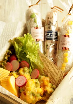 * 枝豆＆コーン♡まぐろの味噌かき揚げ♪-レシピのメイン写真