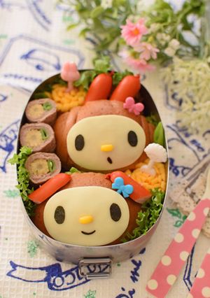 【キャラ弁】マイメロのホットドック弁当-レシピのメイン写真