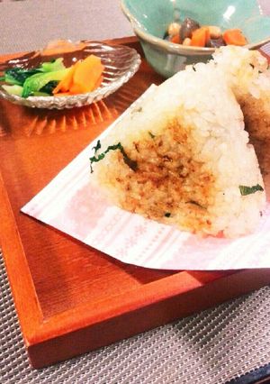 しらす茗荷ナムルで☆香味焼おにぎり-レシピのメイン写真