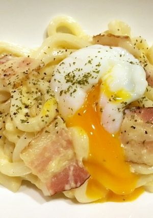 うどんdeカルボ-レシピのメイン写真