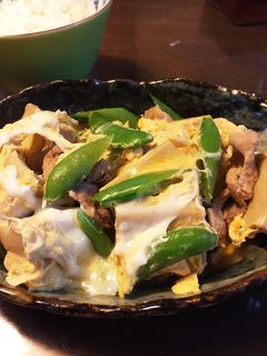 旬のスナップえんどうで!高野豆腐の卵とじ-レシピのメイン写真