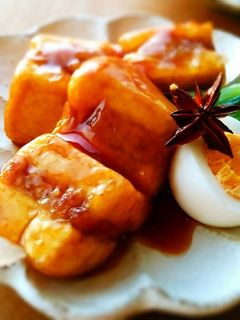 厚揚げと豚ミンチでトロ~り♪豚角煮✾-レシピのメイン写真