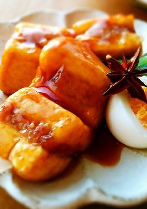 厚揚げと豚ミンチでトロ～り♪豚角煮✾-レシピのメイン写真