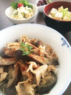 豚バラと茄子の味噌マヨ炒め✿丼にも^ ^-レシピのメイン写真