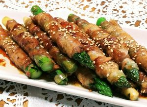 シソの葉入れて☆アスパラ豚肉巻き-レシピのメイン写真