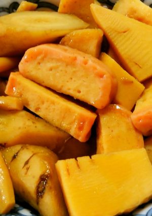 簡単常備菜！ごぼうとタケノコと蒲鉾の煮物-レシピのメイン写真