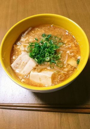 プチっと鍋キムチ☆簡単もやし豆腐あんかけ-レシピのメイン写真