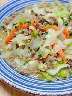 豚ひき肉の野菜炒め◆美味しいオイマヨ味◆-レシピのメイン写真