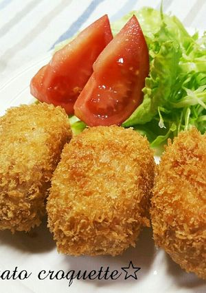 チャーハンの素でﾒﾁｬ旨ポテトコロッケ✩-レシピのメイン写真