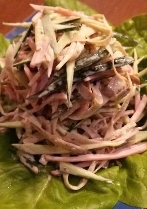 ごぼうとハムのサラダ-レシピのメイン写真