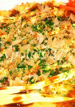 野菜たっぷりお好み焼き(肉なし)-レシピのメイン写真