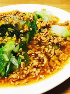 ご飯が進む!白菜そぼろあんかけ-レシピのメイン写真