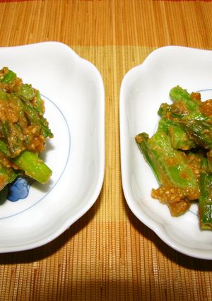 アスパラの梅ごま味噌和え-レシピのメイン写真